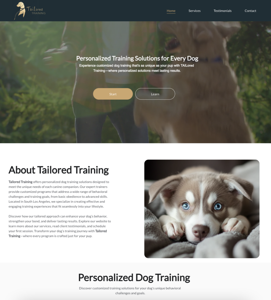 TAILored Training |Personalized Training Solutions for Every Dog